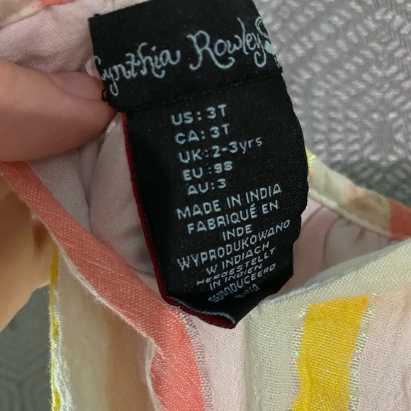 Cynthia Rowley SIZE 3T SUMMER DRESS toddler girl - Picture 5 of 5